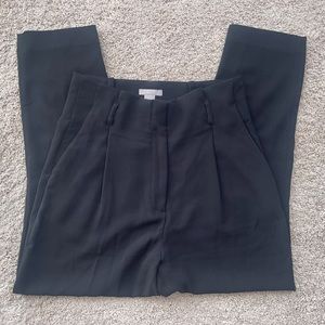 H&M pleated front high waisted trousers size 6